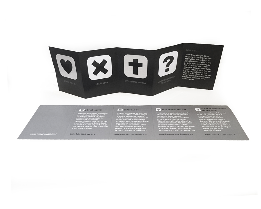 Gospel Tract (Czech) Black, 10 Pack
